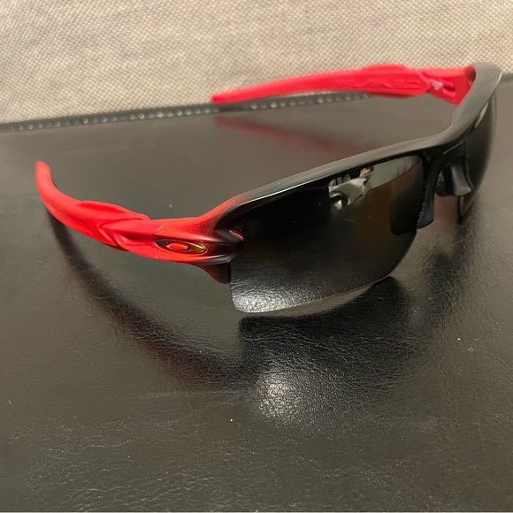 Oakley Black and Red Sport Prizm Sunglasses - Picture 2 of 5